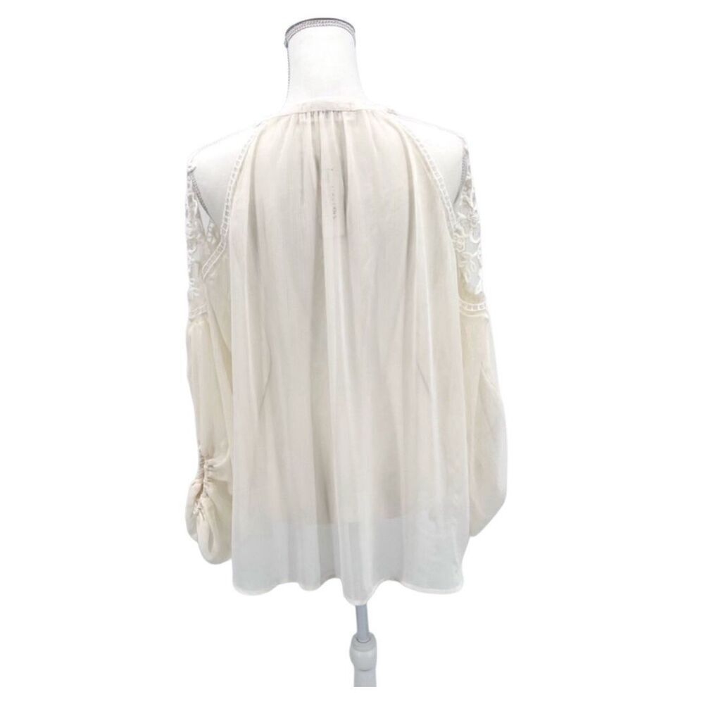 NWT Impressions Top Blouse Lace Embroidery  Boho - Picture 6 of 11